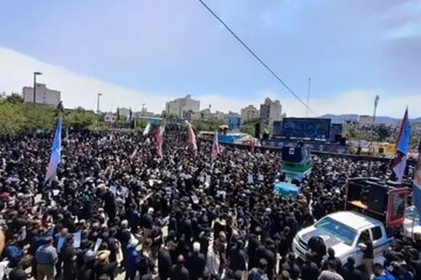حضور 3 میلیون نفر در مراسم تشییع رییس جمهور شهید در مشهد