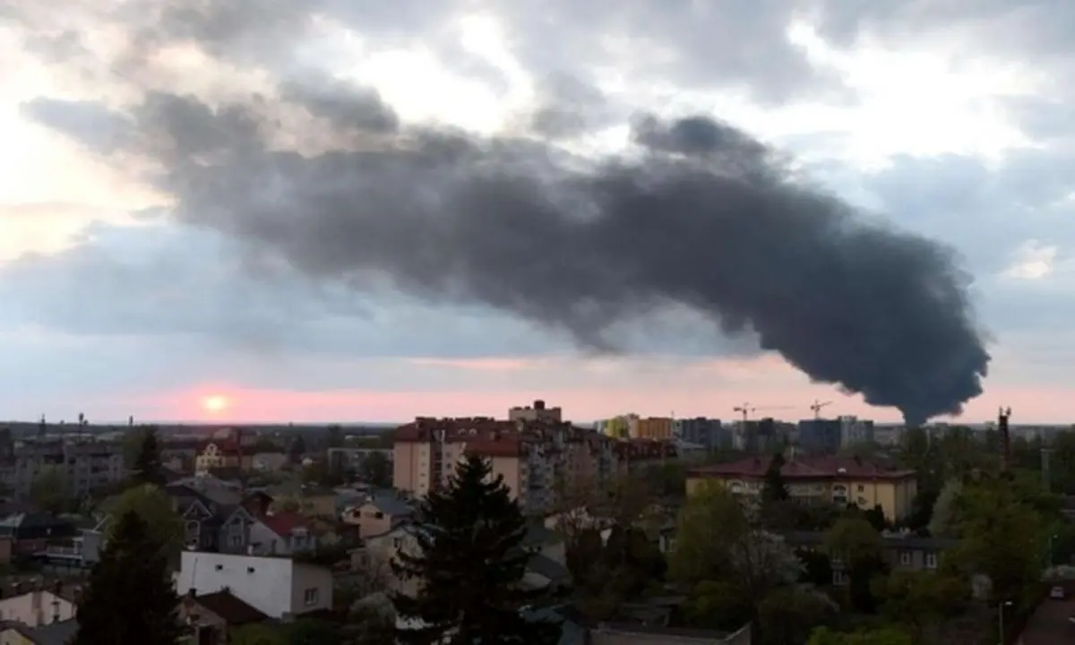 حمله موشکی به زیرساخت‌های نظامی در غرب اوکراین