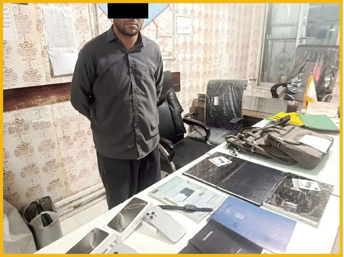 بازاریاب شیک‌پوش، سارق حرفه‌ای از آب درآمد