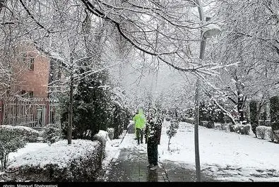 تهران برفی برف تهران -- عکس با لوگو