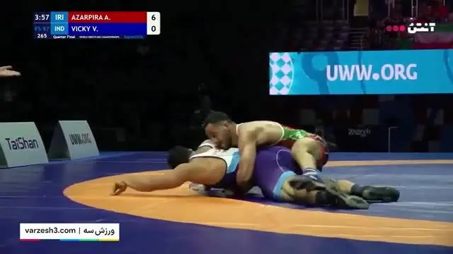 ببینید| پیروزی آذرپیرا برابر حریف هندی و رسیدن به مرحله نیمه‌نهایی