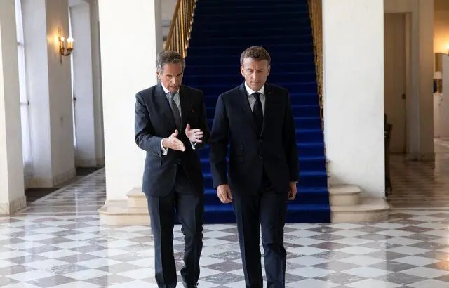 گفت‌وگوی گروسی و ماکرون درباره برنامه هسته‌ای ایران