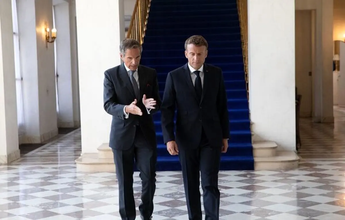 گفت‌وگوی گروسی و ماکرون درباره برنامه هسته‌ای ایران