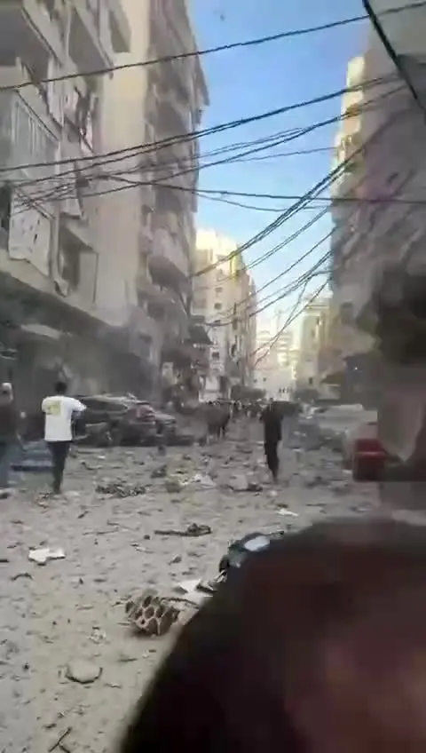 ببینید | وضعیت در بیروت پس از حمله اسرائیل