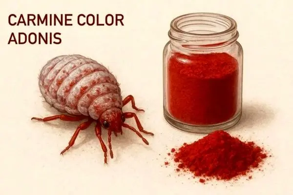 تأیید استفاده از رنگ طبیعی قرمز حاصل از پوست برخی حشرات در محصولات غذایی