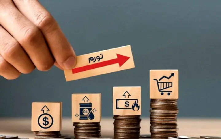 درصد،ماه،تورم،نقطه