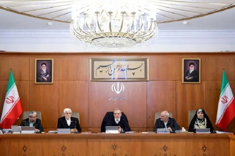 هيئت،جلسه،دولت،تأكيد،ايران،پزشكيان،همسايگان،قدرداني،مصالح،مس ...