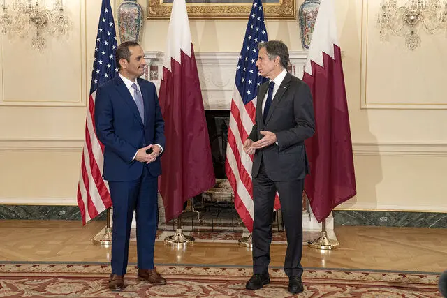 دیدار و رایزنی وزرای خارجه آمریکا و قطر درباره ایران