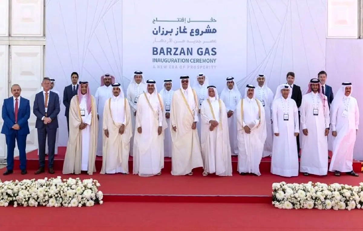 قطر یک طرح گازی جدیدی را افتتاح کرد