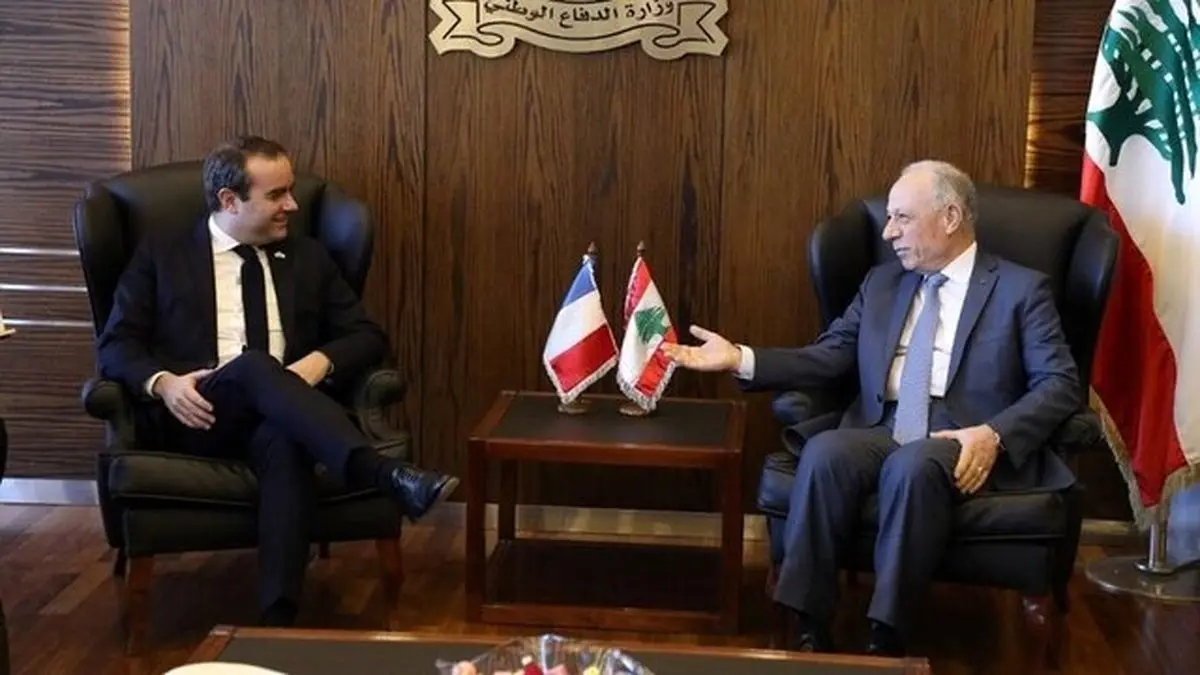 دیدار وزیر دفاع فرانسه و لبنان