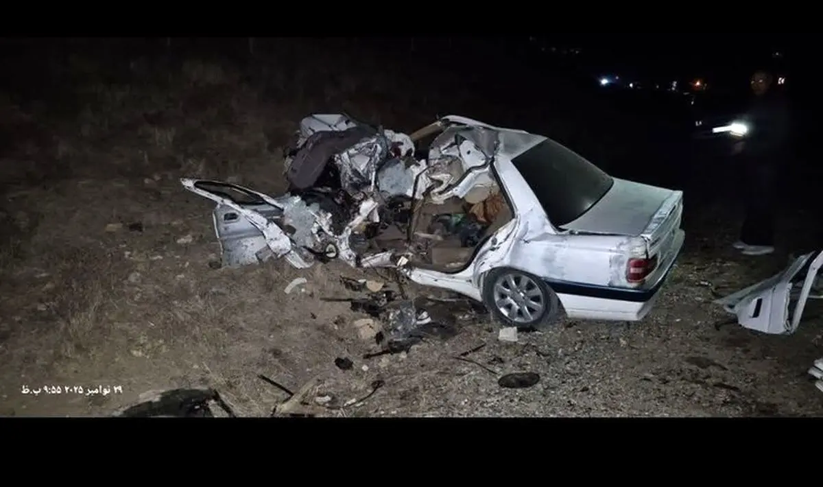 تصادف کامیون با پژو در جاده خلخال ۵ نفر را به کام مرگ کشاند