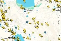 آسمان ایران کاملا بسته شد