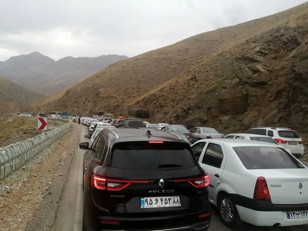 ترافیک سنگین در مسیر شمال به جنوب چالوس و هراز