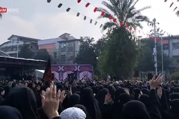 ببینید| وداع مردم رشت با پیکر مطهر ۷ شهید گمنام