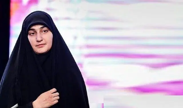 دختر سردار سلیمانی به همراه فرمانده سپاه به عیادت مجروحان حادثه تروریستی کرمان رفت + عکس
