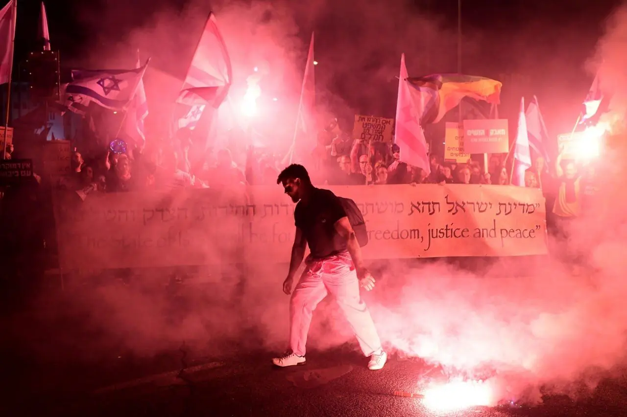 ویدئو| تظاهرات‌ ۲۵۰ هزار نفری علیه نتانیاهو