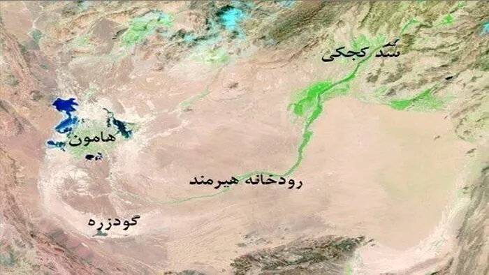 تصاویر هوایی از هیرمند، نشان از پرآبی می‌دهد؛ آنوقت طالبان حق‌آبه را نمی‌دهد