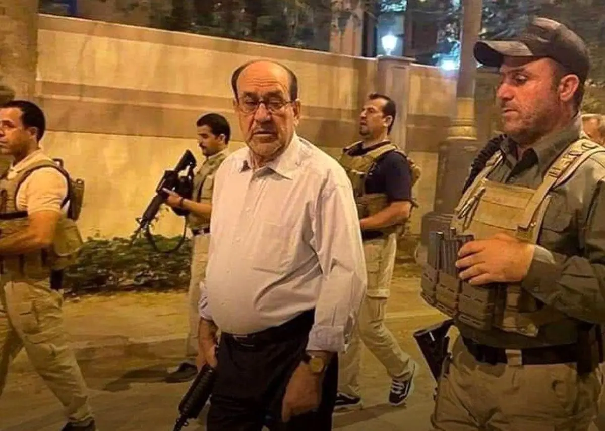 آشوب در عراق/ نخست‌وزیر سابق دست به اسلحه شد+ عکس