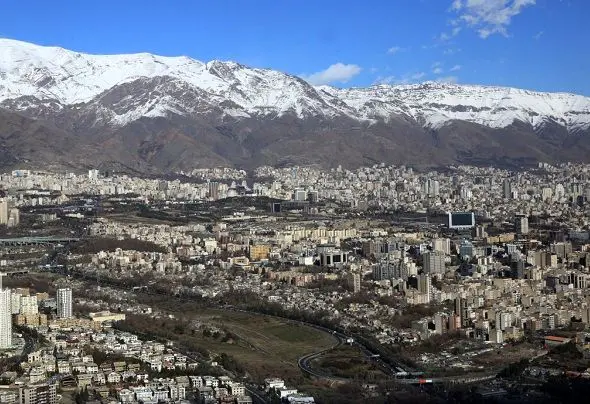 کاهش دمای تهران تا ۸ درجه/ بارش برف و باران