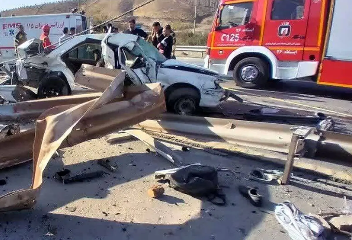 تصادف مرگبار در بزرگراه شهید بابایی تهران