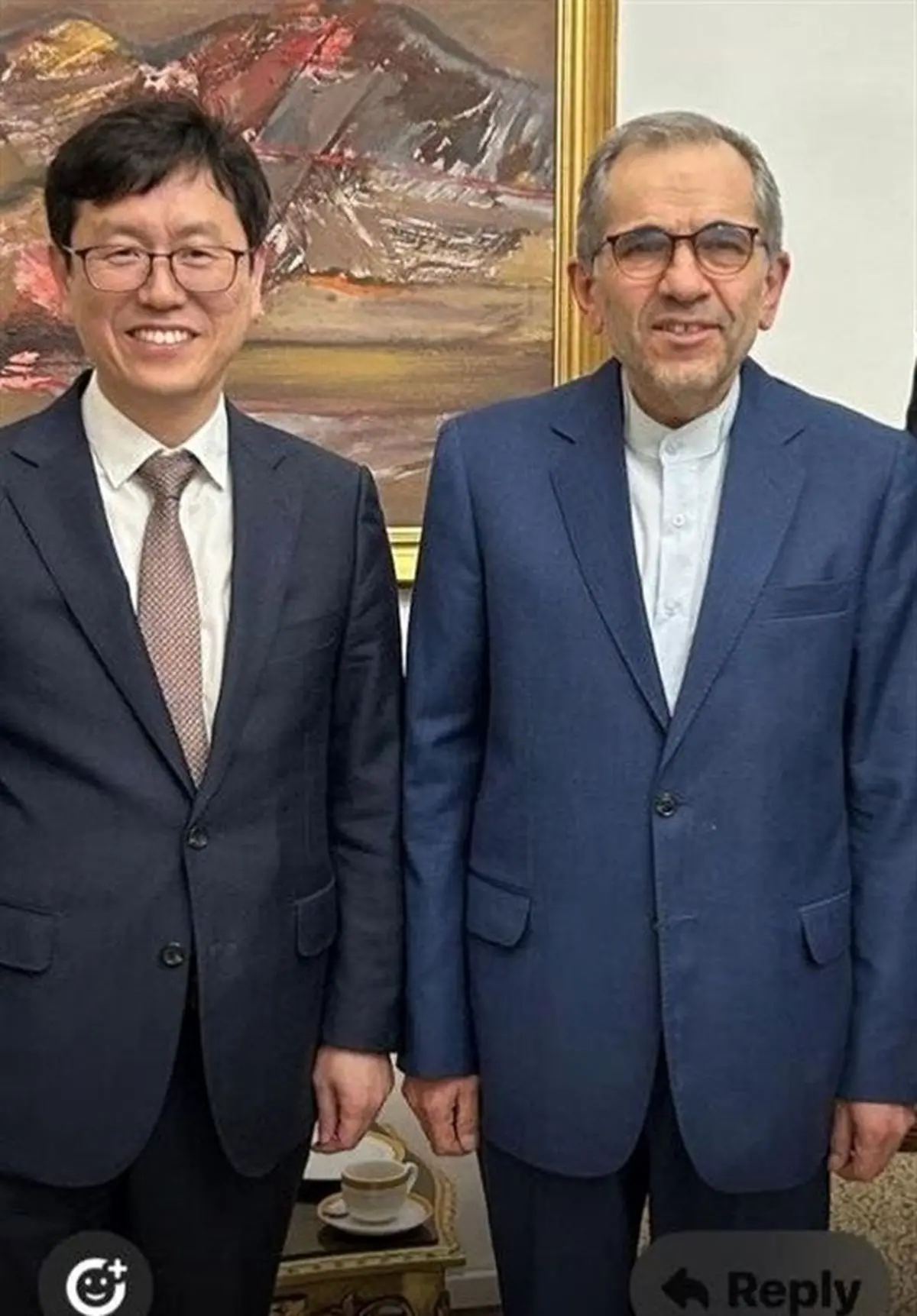 جزئیات دیدار تخت روانچی با مقام وزارت خارجه کره‌جنوبی