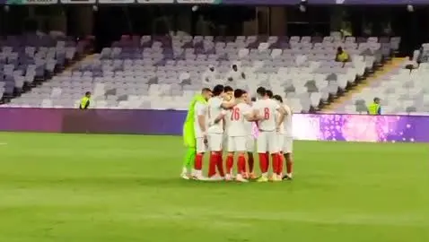 ببینید| حلقه اتحاد بازیکنان تیم ملی فوتبال قبل از تقابل با کیپ‌ورد