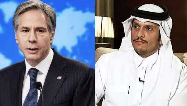 پس از سفر مقام قطری به تهران؛ تماس تلفنی وزیر خارجه آمریکا و قطر