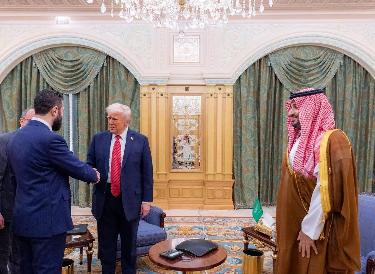 تصاویر از دیدار احمد الشرع با دونالد ترامپ + عکس