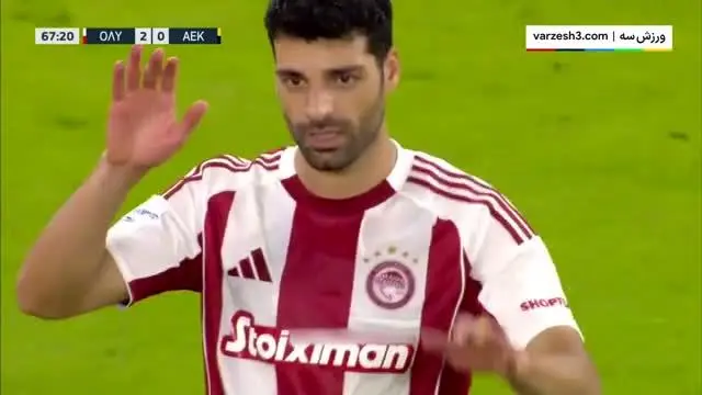 ببینید| گل مهدی طارمی در بازی المپیاکوس مقابل آاک آتن