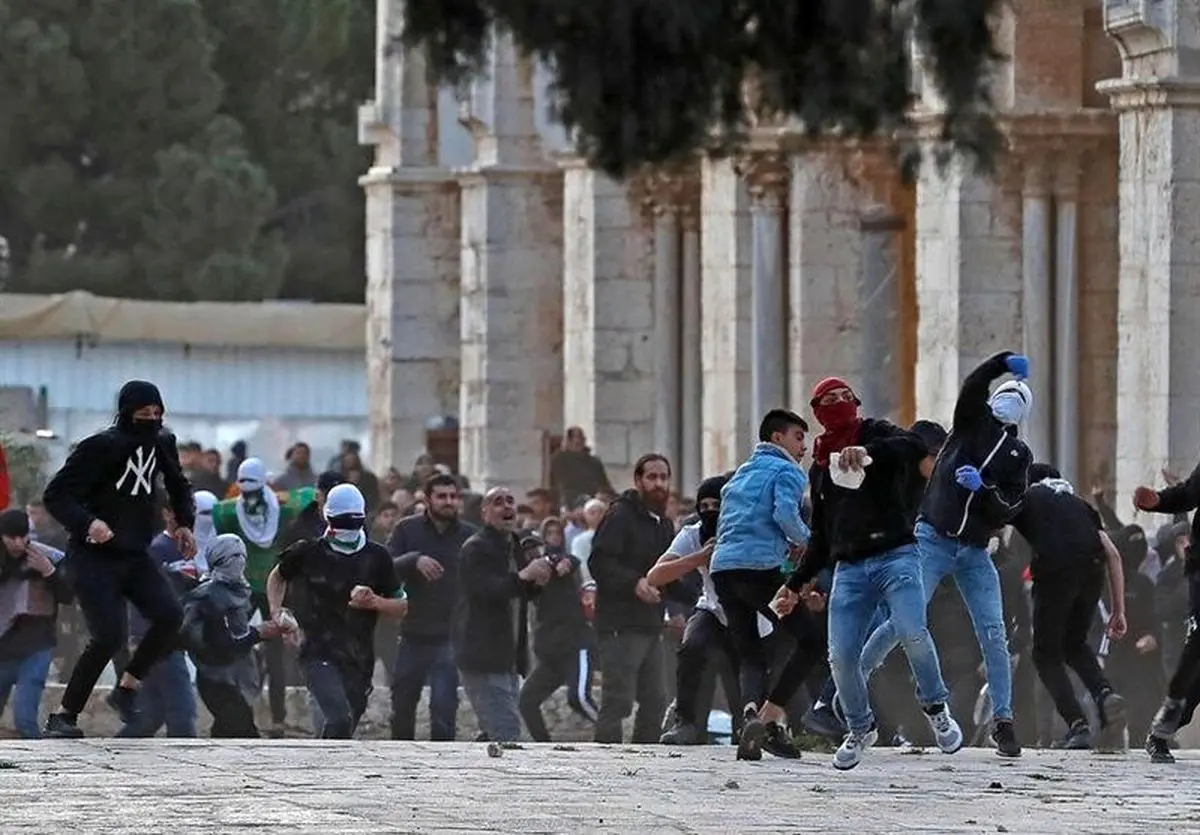 درگیری در مسجدالاقصی؛ تعداد مجروحان فلسطینی به ۴۲ نفر رسید