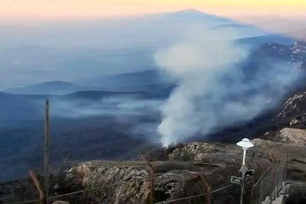 وقوع آتش سوزی در جنگل‌های درازنو؛ ۳۰۰۰ متر از وسعت جنگل‌ها درگیر حریق شد