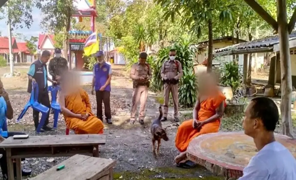 تایلند راهب‌های معتاد را به مراکز ترک اعتیاد می‌برد
