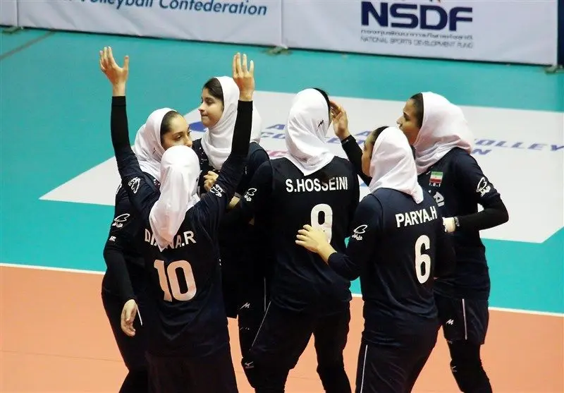 دختران نوجوان والیبال ایران هفتم آسیا شدند