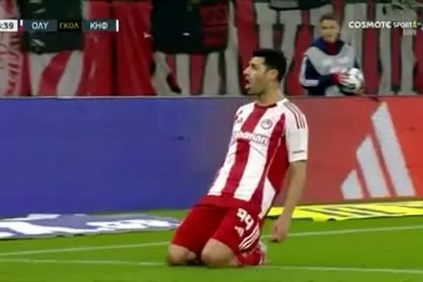 ببینید| گل مهدی طارمی در بازی المپیاکوس مقابل کیفیسیاس