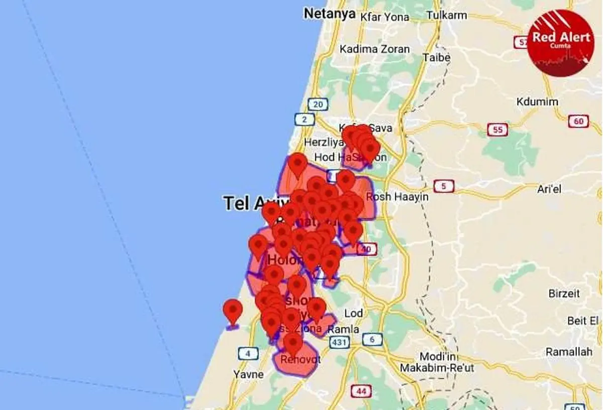 فوری | حمله موشکی مجدد گردان‌های القسام به اسرائیل