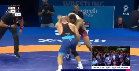 ببینید| امیرعلی آذرپیرا مدال نقره در وزن ۹۷ کیلوگرم را کسب کرد