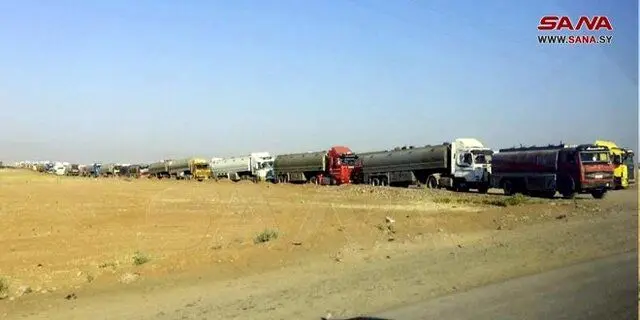 آمریکایی‌ها ۴۵ تانکر نفت مسروقه سوریه را به عراق منتقل کردند