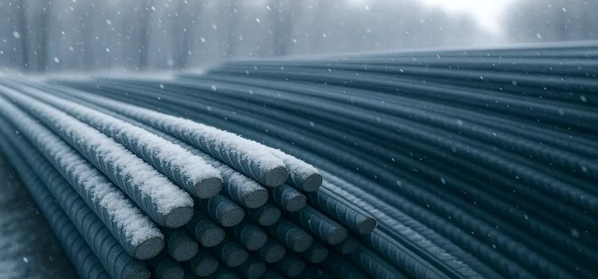 قیمت میلگرد در آستانه فصل سرما؛ تقاضا کم اما قیمت‌ها مقاوم
