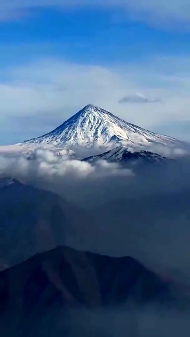 ببینید| دماوند بالاخره سفیدپوش شد