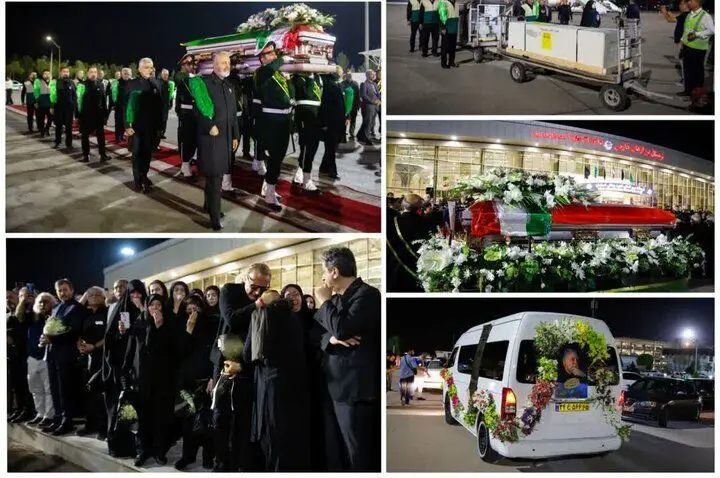 پیکر استاد فرشچیان وارد اصفهان شد