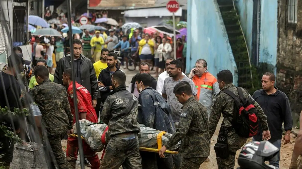باران شدید در برزیل جان ۴۴ نفر را گرفت