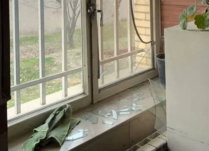 تخریب ساختمان هلال‌احمر ملکان در پی حملا آمریکا و اسرائیل