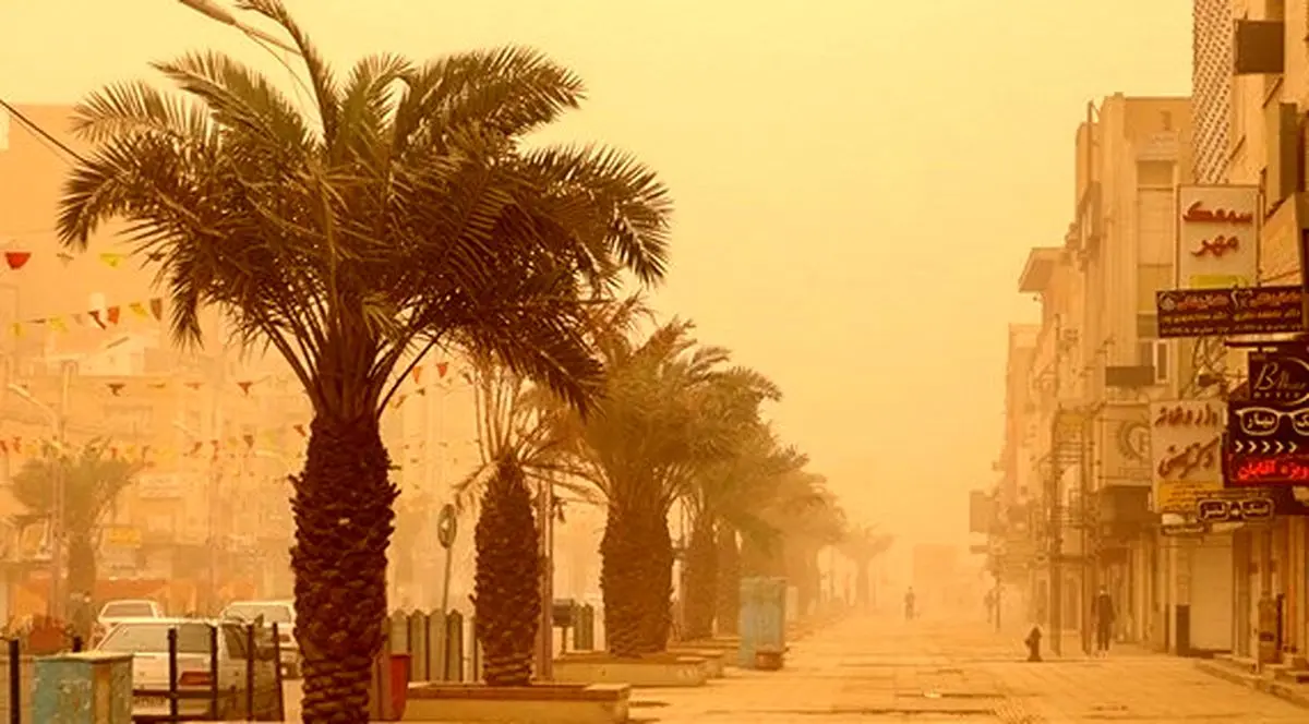 هشدار نارنجی وقوع گرد و خاک در خوزستان