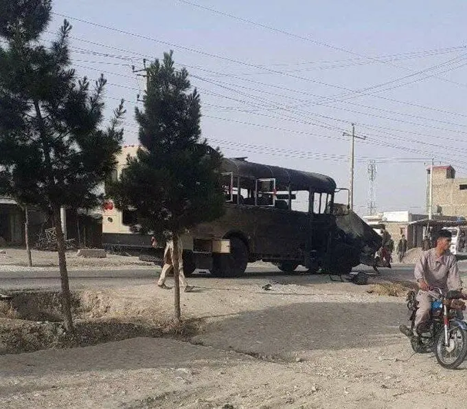 انفجاری مهیب در مزار شریف؛ یک اتوبوس هدف قرار گرفت