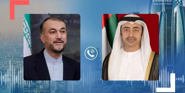 امیرعبداللهیان با وزیر خارجه امارات صحبت کرد