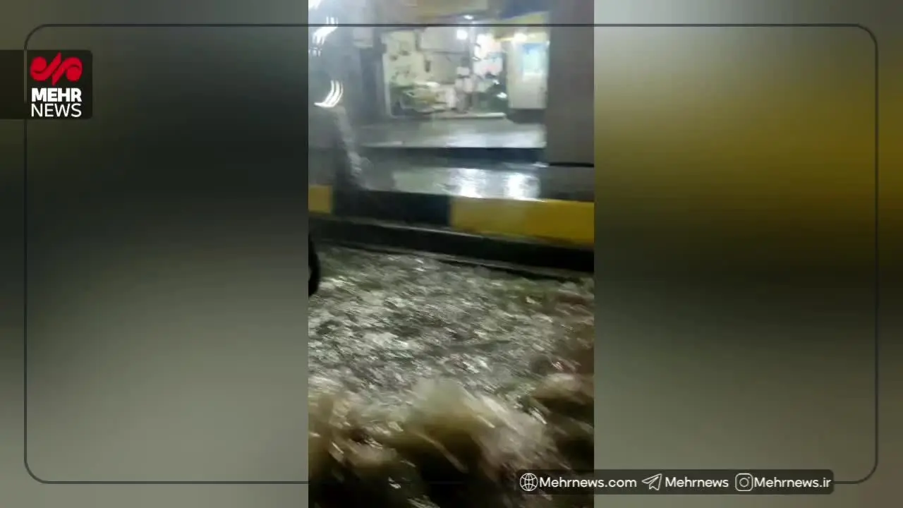 ببینید| آب‌گرفتگی گسترده در معابر گرگان پس از بارندگی