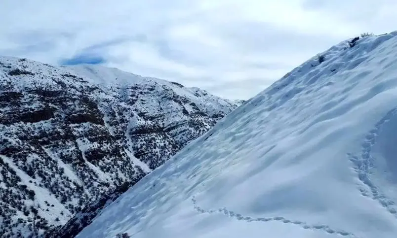 ارتفاع برف در این منطقه به ۶ متر رسید