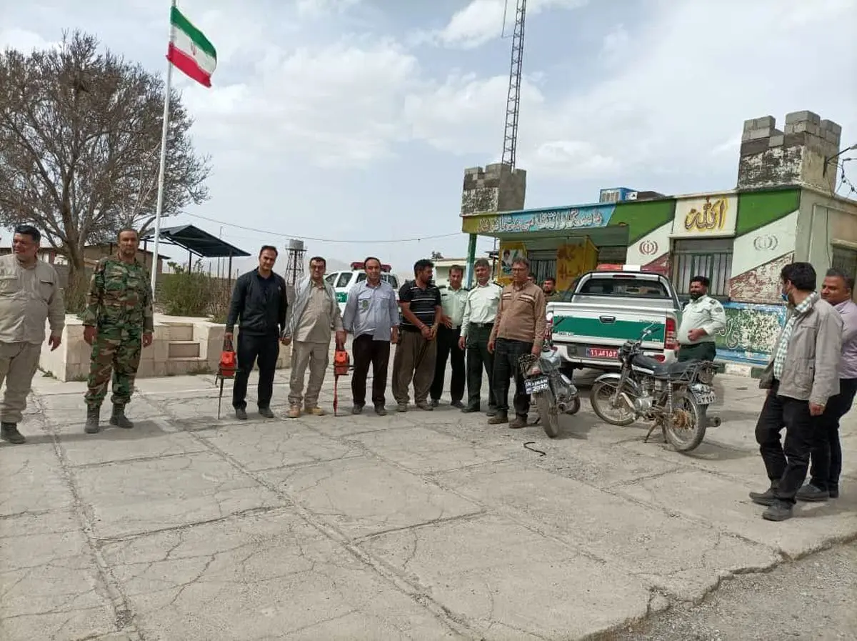گشت‌زنی مامورین یگان حفاظت در عرصه های ملی روستاهای بخش جلالوند شهرستان کرمانشاه
