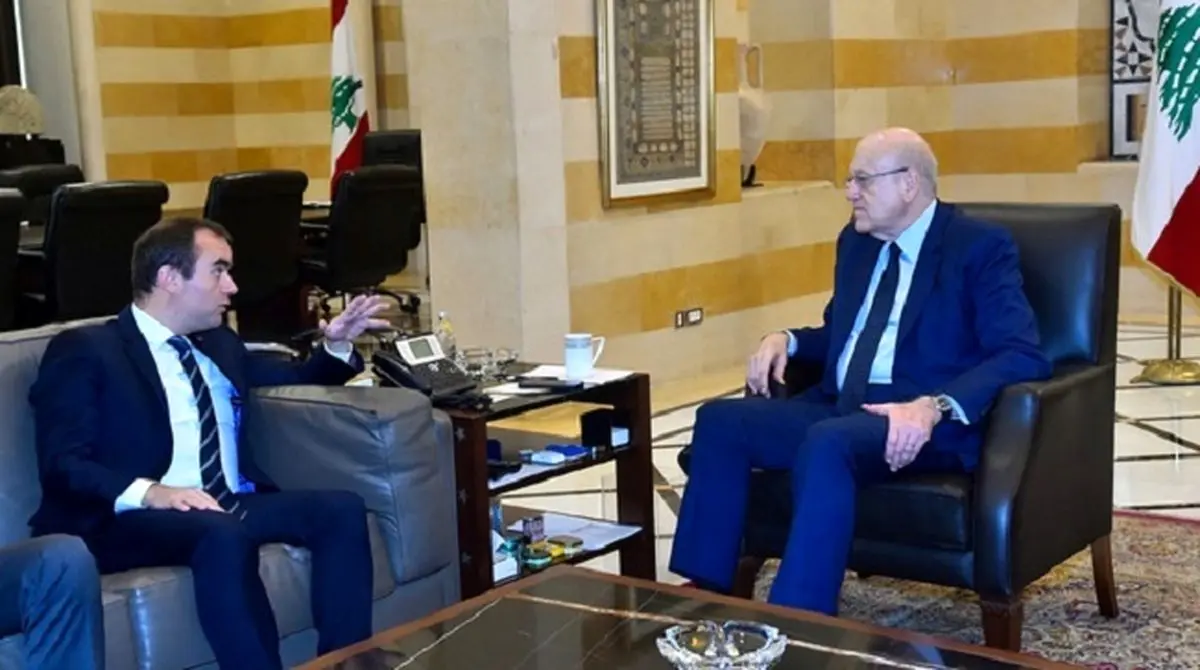 دیدار وزیر دفاع فرانسه با نخست‌وزیر لبنان همزمان با سخنرانی سیدحسن نصرالله