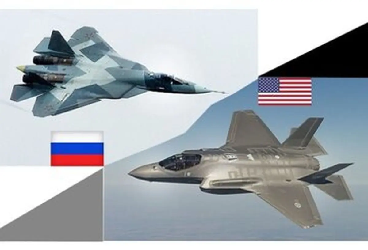 دوئل سوخوی 57 روسی با اف 35 آمریکایی + تصاویر